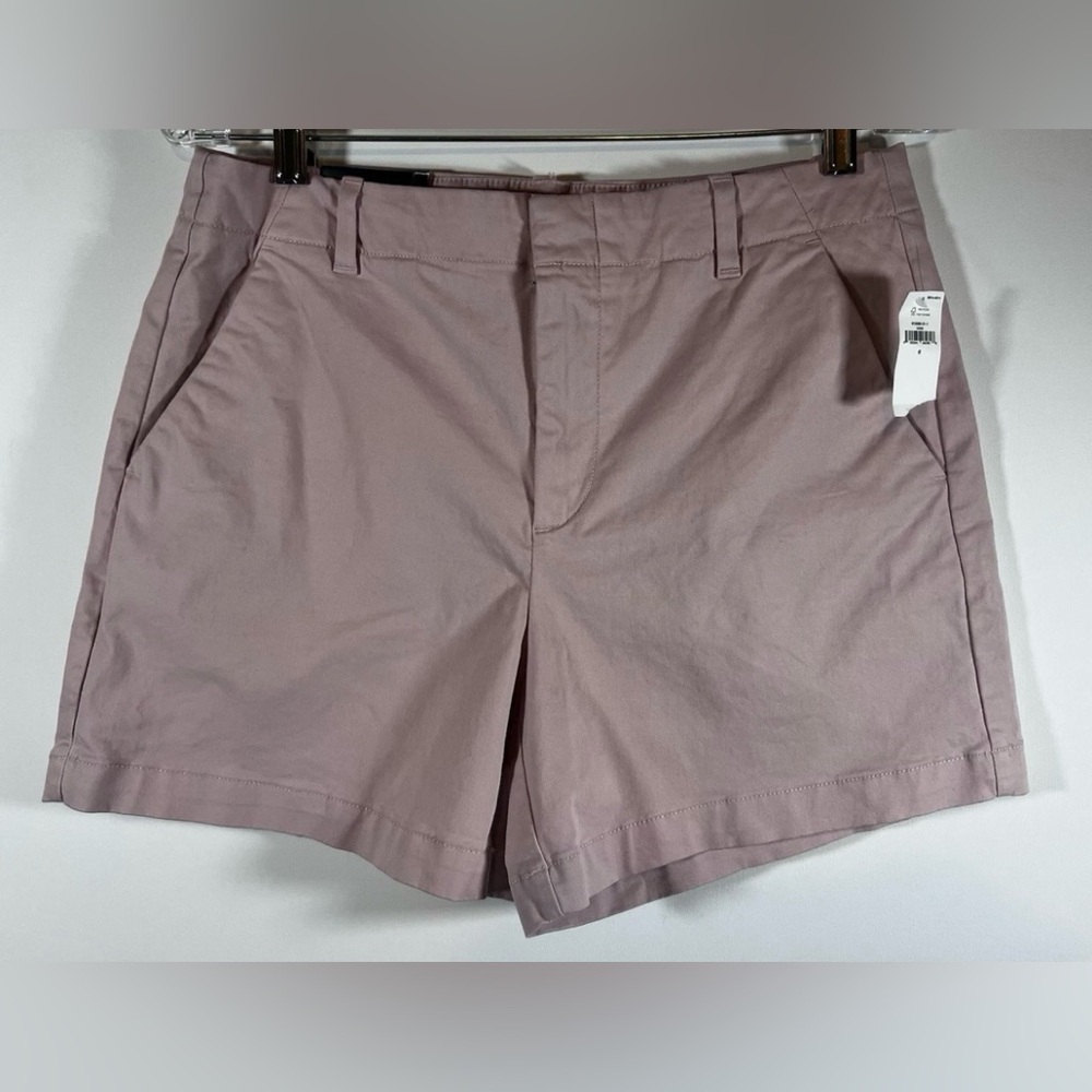 NWT  BANANA REPUBLIC US Women’s SZ 6 Pink Fog Stretch Twill 5” Chino Shorts